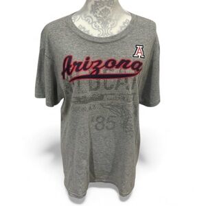 Official University of Arizona Wildcats Short Sleeve T-Shirt Size M Gray GUC